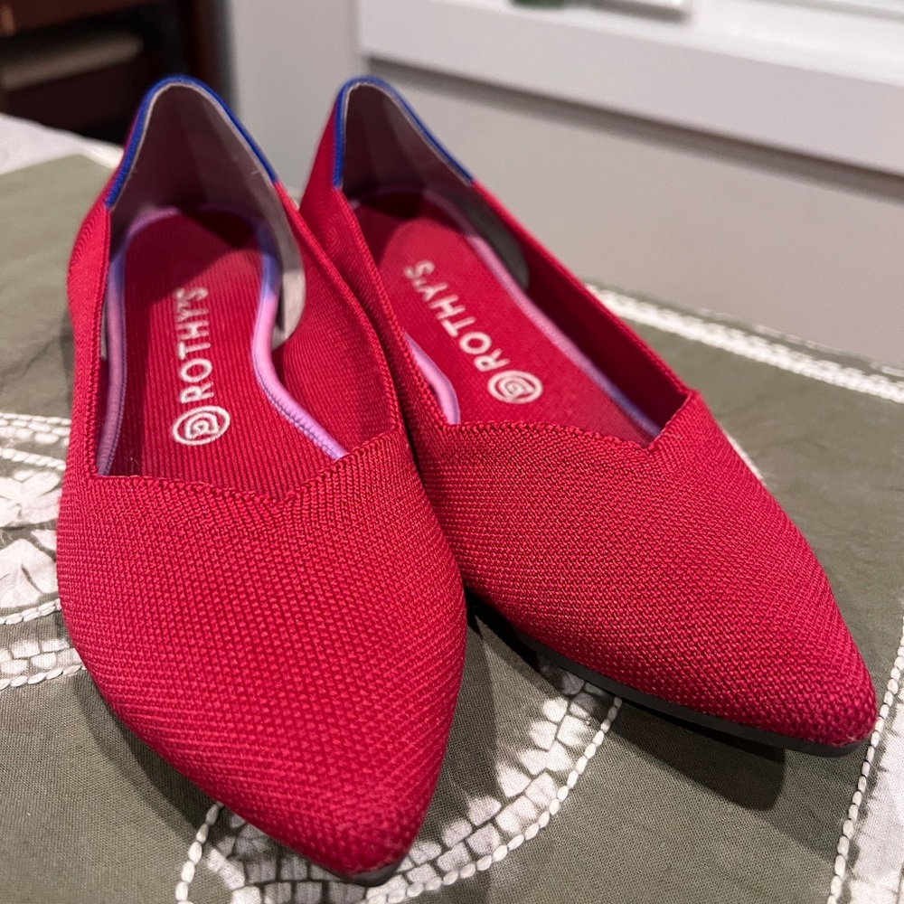 Rothy’s the point, Red, Size 10